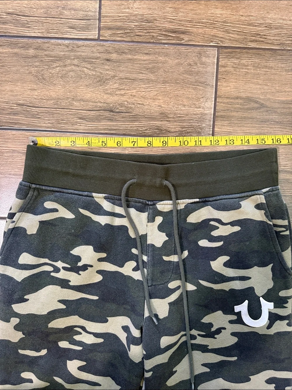 True Religion Green Camo Cargo Joggers Small Men's  Sweatpants